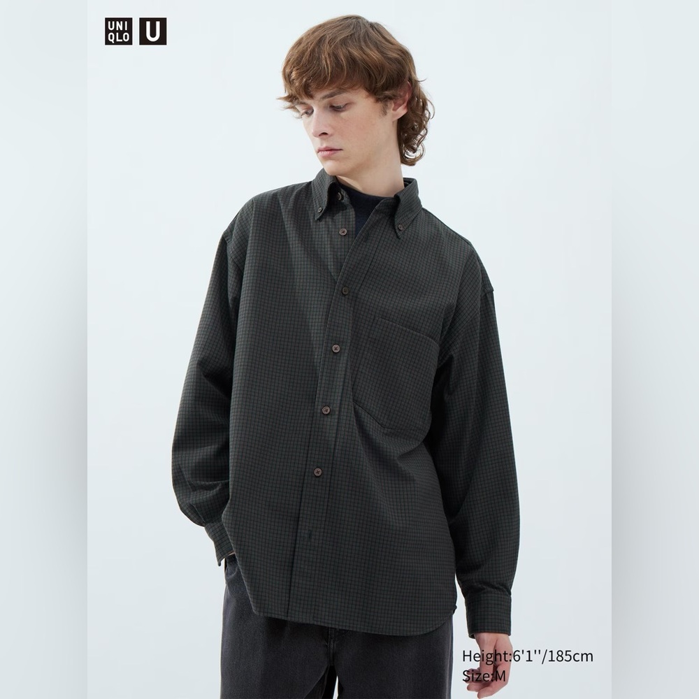 Uniqlo U Twill Oversized Long-Sleeve Shirt